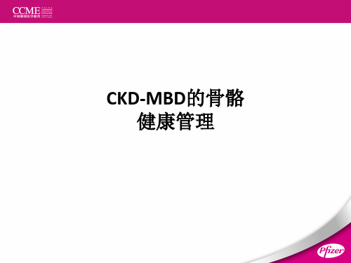 CKD-MBD的骨骼健康管理PPT课件
