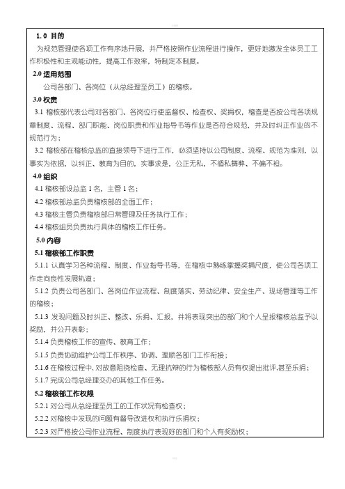 稽核管理制度