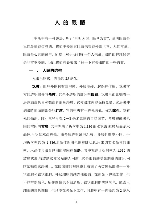 人 的 眼 睛