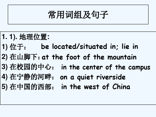 高中作文地点描写 PPT