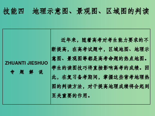 高考地理二轮复习 第三部分 技能四 类型一 地理原理和过程示意图判读方法