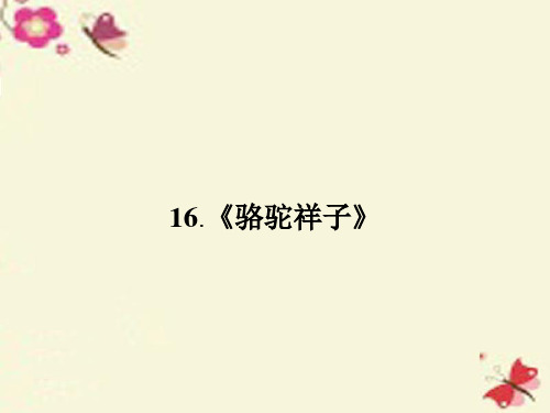 人教版语文选修《骆驼祥子》ppt课件1