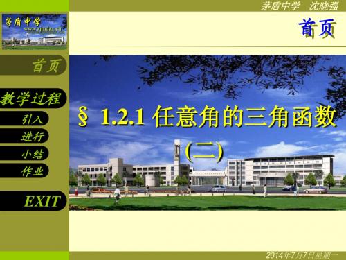 1.2.1任意角的三角函数(二)