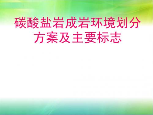 碳酸盐岩