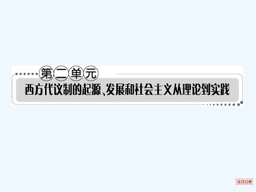 高三历史一轮复习近代西方资本主义政体的建立课件岳麓版
