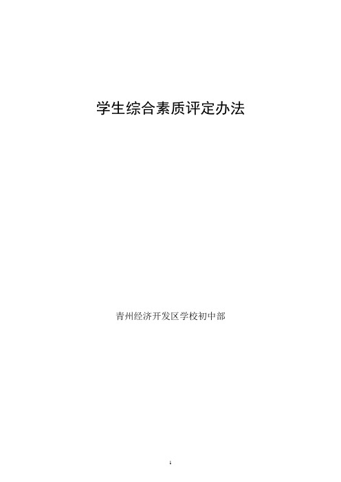 开发区学校综合素质认定办法