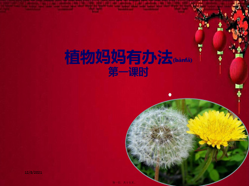 二年级语文上册 课文1 3《植物妈妈有办法》(第1课时)课件