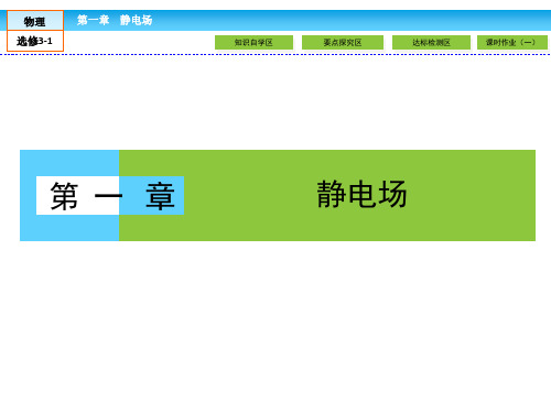 (人教版)高中物理选修3-1课件：第1章 静电场1.1  