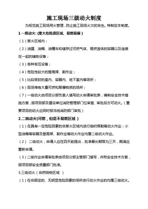 15-施工现场三级动火审批制度及附表