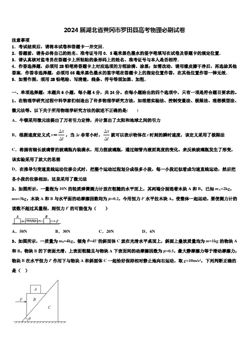 2024届湖北省黄冈市罗田县高考物理必刷试卷含解析