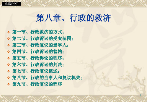 行政救济的方式PPT课件
