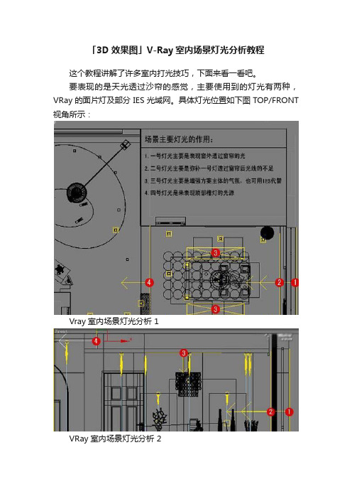 「3D效果图」V-Ray室内场景灯光分析教程