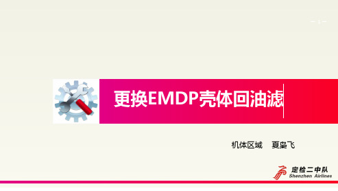 更换EMDP壳体回油滤-夏枭飞