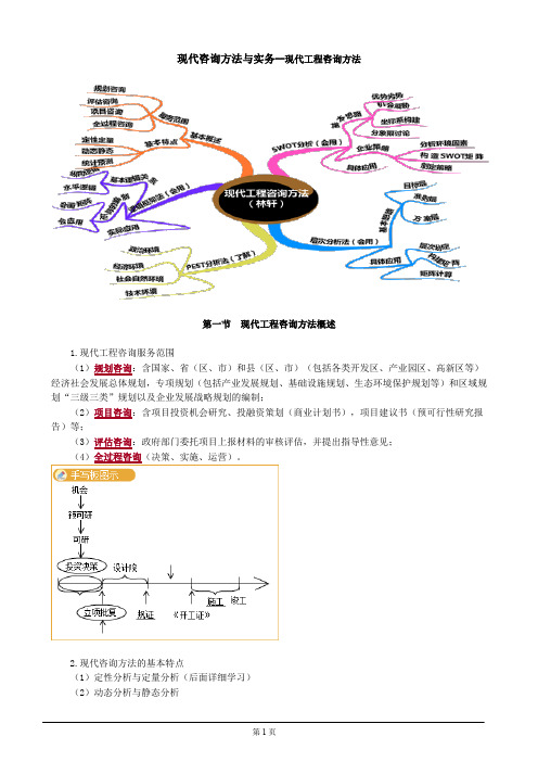 现代咨询方法与实务--现代工程咨询方法