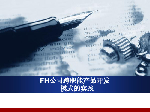FH公司跨职能产品开发
