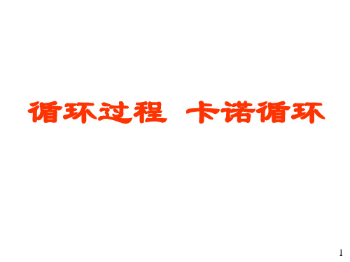 循环过程卡诺循环