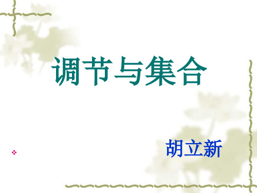 调节与集合
