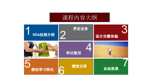 培训6D法则认识与应用读书笔记知识讲稿ppt课件