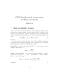 cs229斯坦福大学机器学习教程 Supplemental notes 4 - hoeffding