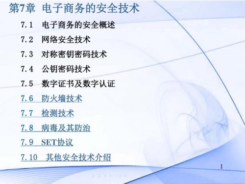 第7章 电子商务的安全技术-PPT精品文档