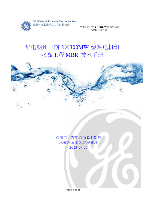 MBR系统运行技术手册