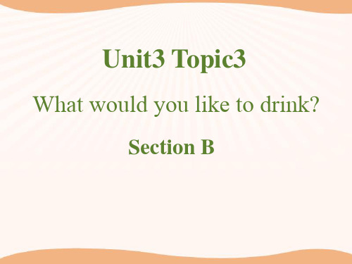 《What-would-you-like-to-drink》SectionB-【品质课件
