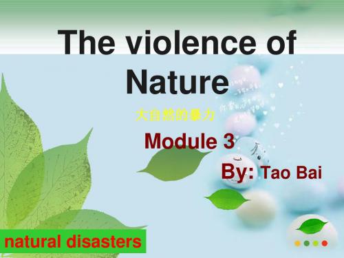 Book3Module3The violence of nature