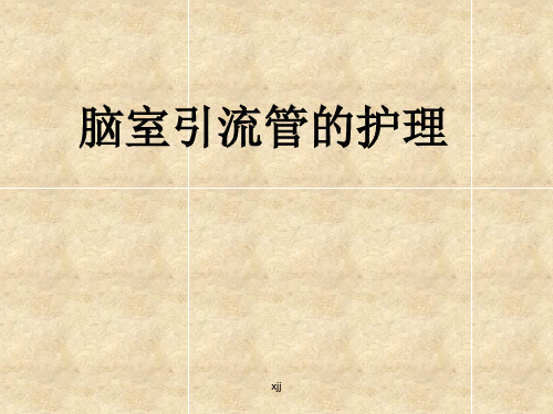 脑室引流管的护理