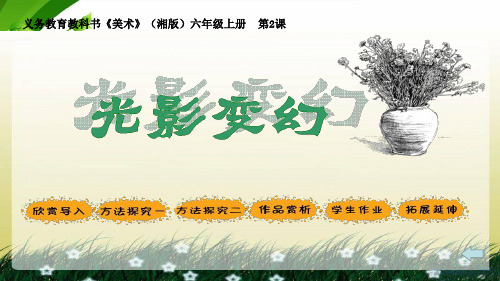 湘教版美术六年级上册2《光影变幻》PPT课件