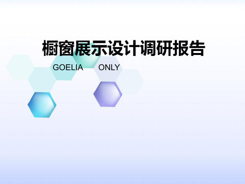 橱窗展示设计调研报告