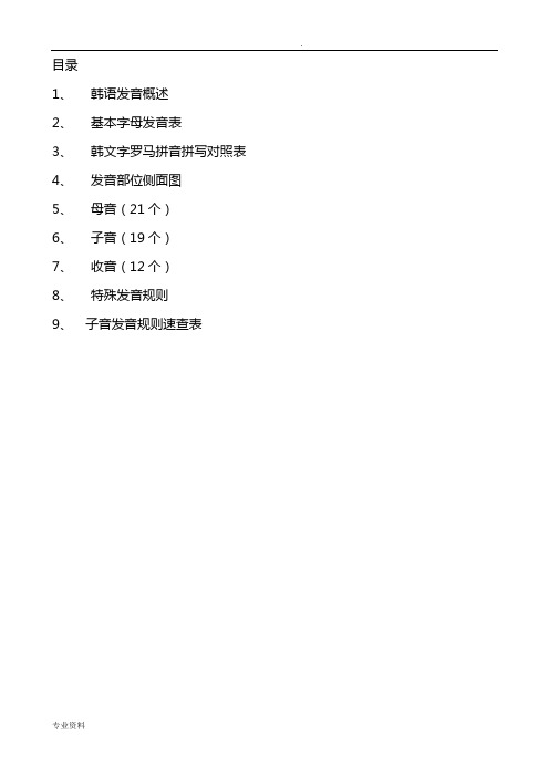 标准韩国语发音入门