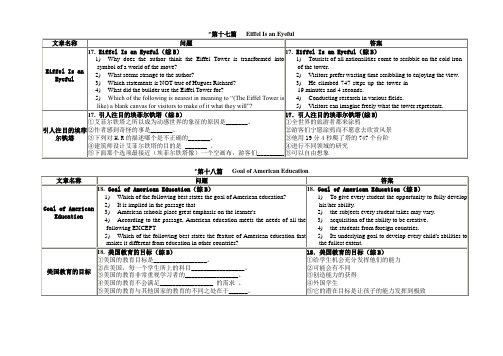 2012年职称英语综合B阅读理解