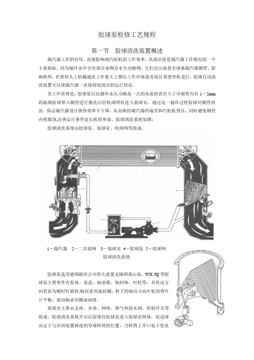 胶球泵检修工艺规程