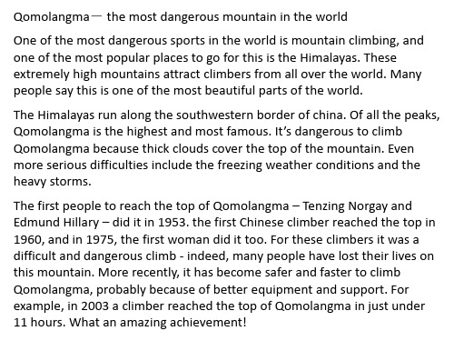 Qomolangma- the most dangerous mountain in the world