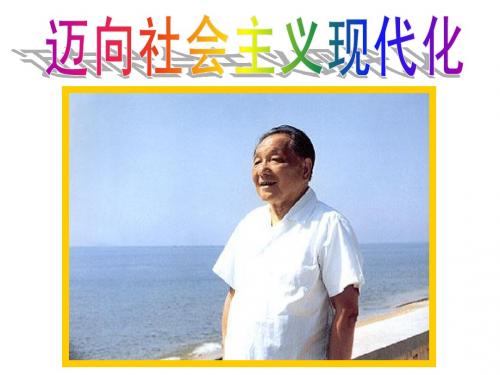 14课 迈向社会主义现代化