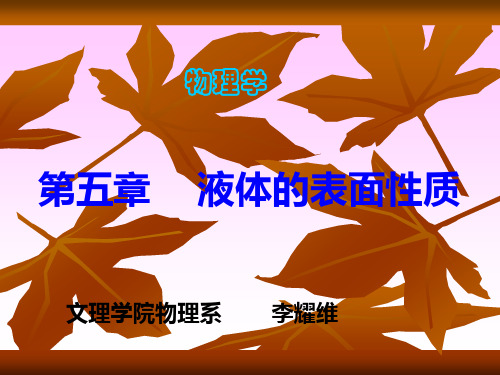 2019年第五章液体的表面性质.ppt