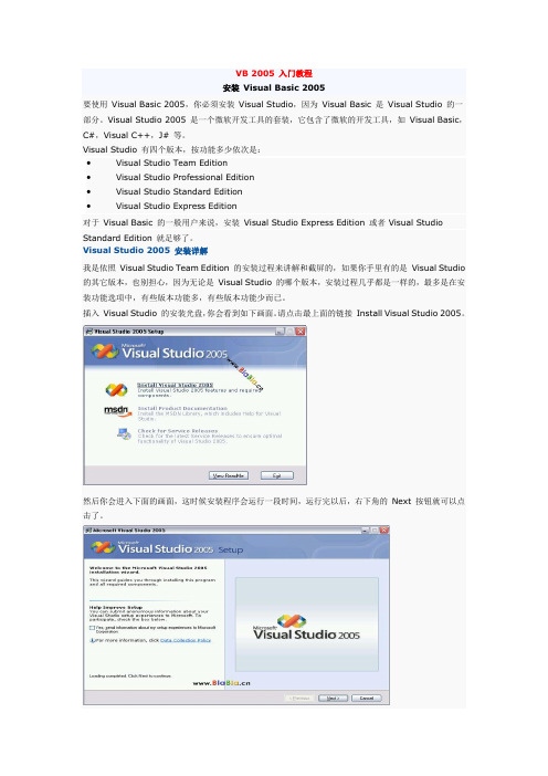 VB 2005 入门教程