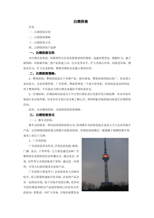 白酒招商