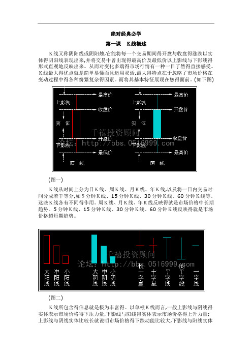 K线理论形态图文版