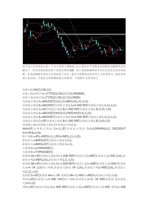 通达信指标公式源码布林线顶底