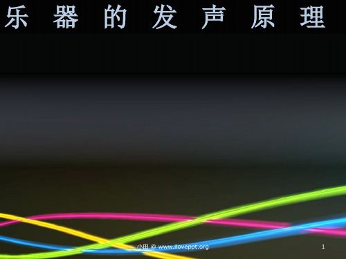乐器的发声原理精品PPT课件