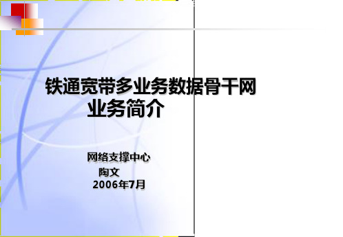 060626宽带数据网业务简介(市场部)