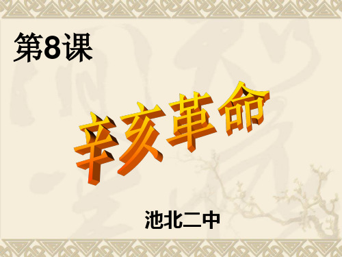 《8.辛亥革命》人教版初中历史八年级下册