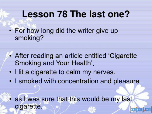 新概念二Lesson 78