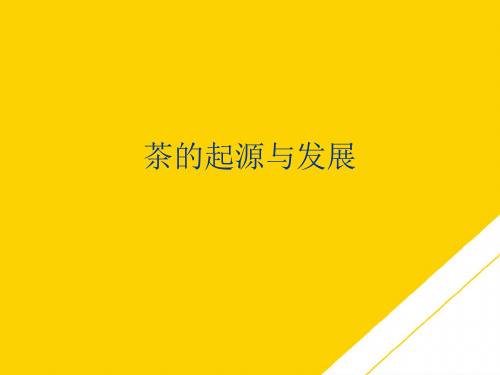 茶的起源与发展(最全版)PTT文档