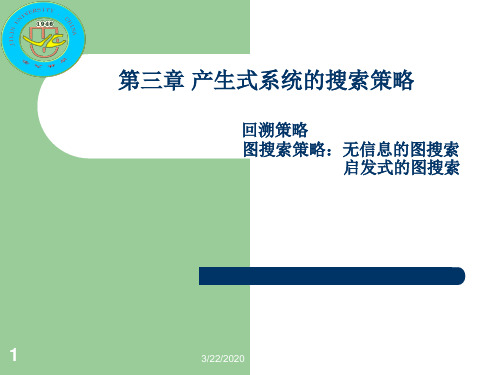 人工智能第三章搜索策略2010