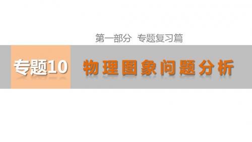 【考前三个月】2015届高考物理(江苏专用)精讲课件：专题十 物理图象问题分析(共51张PPT)