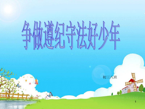 争做遵纪守法好少年PPT教学课件