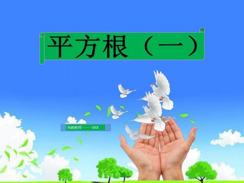 中小学数学公开课优秀课件-平方根