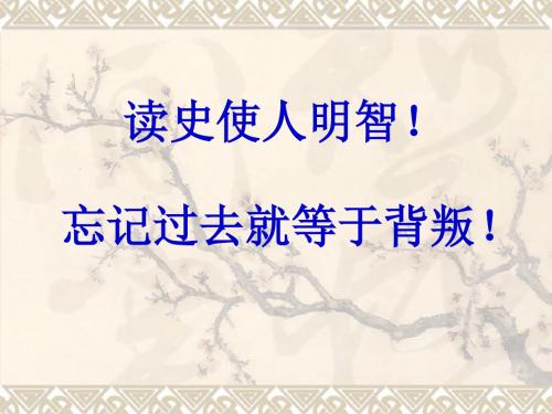 川教版历史八年级上册教学课件 第13课 抗日救亡运动